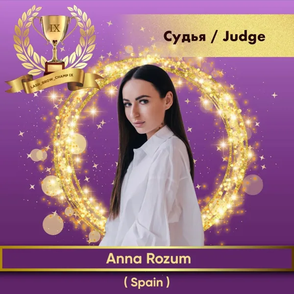 Anna Rozum — WBC judge banner